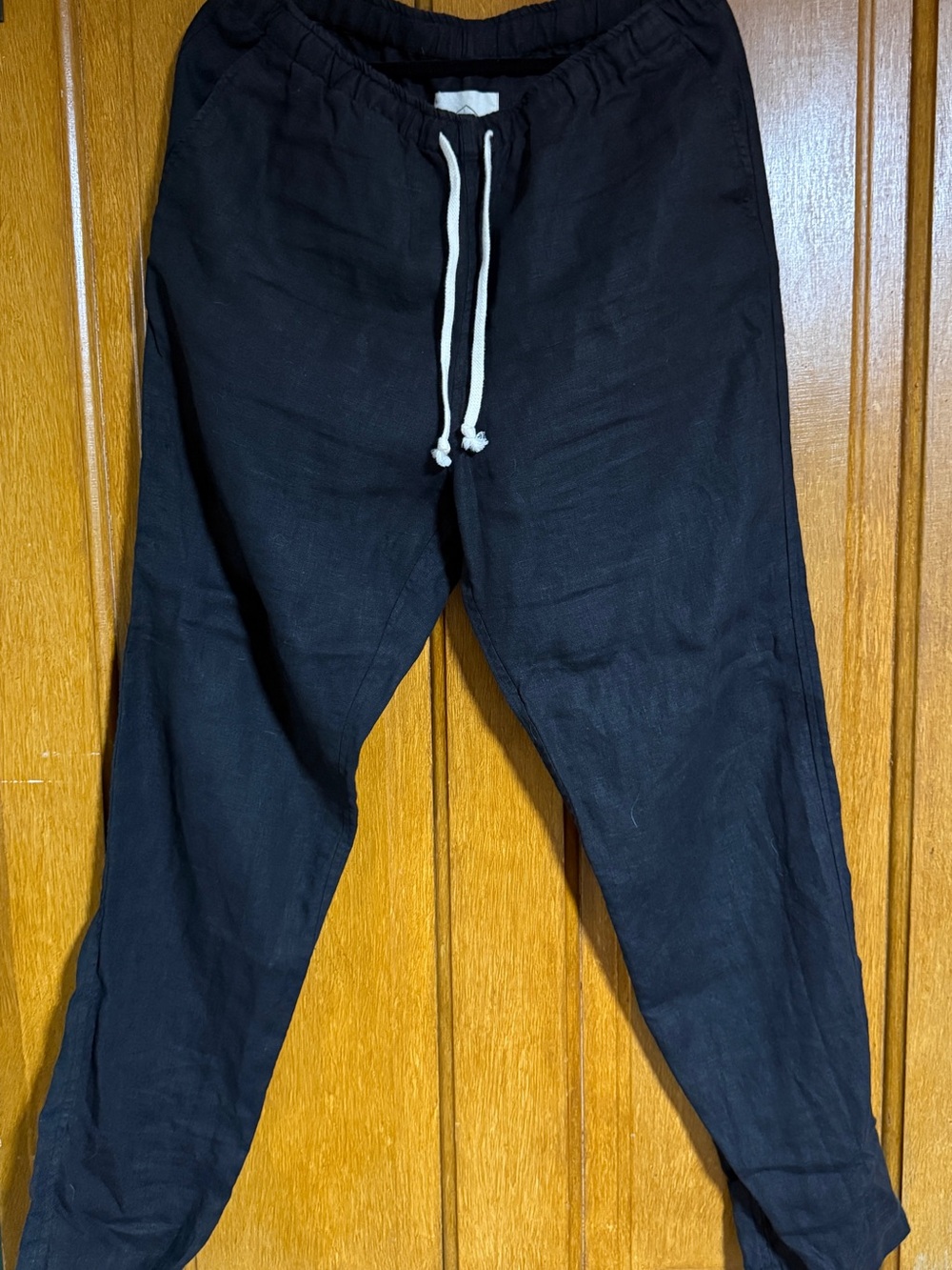 Men's Casual Black Drawstring Jogger Pants